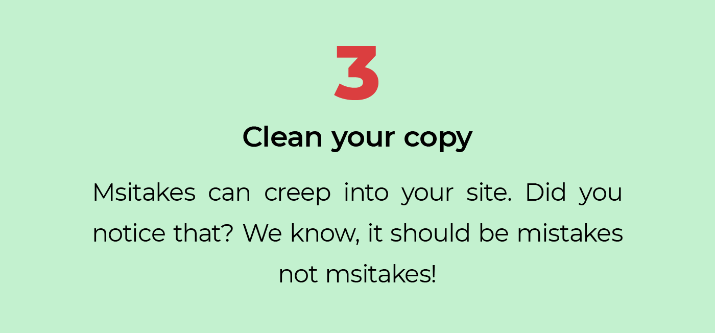 Clean your copy