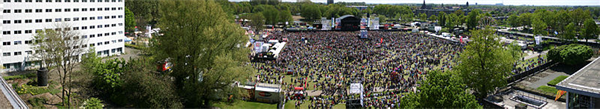 panorama van 5 mei bevrijdingsfestival