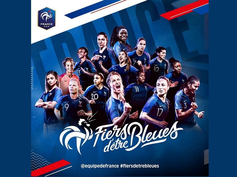 Coupe du monde féminine de football en France, #FiersdetreBleues !