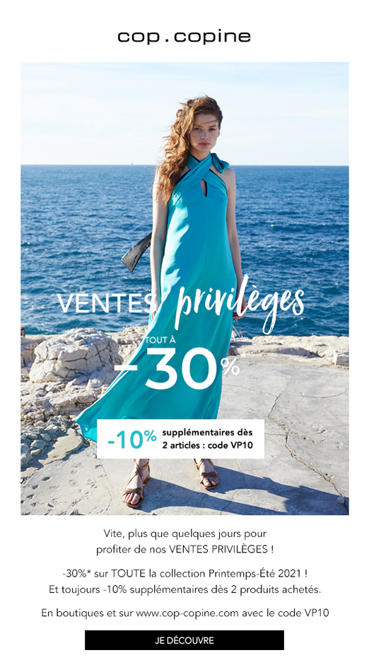 Ventes privilèges cop.copine SS21