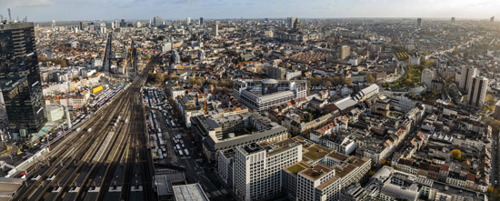 Luchtfoto van Brussel de hoofdstad van België 