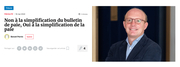 Contrepoints. Benoît Perrin : « Non à la simplification du bulletin de paie, oui à la simplification de la paie »