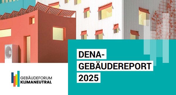 Titelbild dena-Gebäudereport 2025